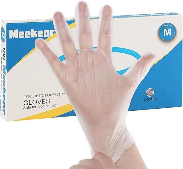 ood Prep Disposable Gloves, TPE Clear Latex-Free Food Safe Cleaning Gloves, BPA Free, Powder Free, Oil Tight