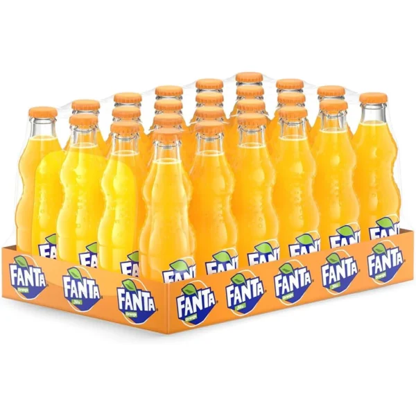 Buy Fanta Orange Soft Drink Glass Bottles - (24x250ml)