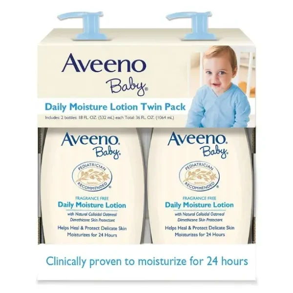 Aveeno Baby Daily Moisture Lotion (18 fl. oz., 2 pk.)