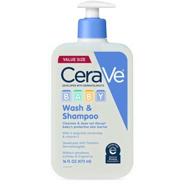 Baby Wash & Shampoo | 8 Ounce | Fragrance, Paraben, Sulfate Free Shampoo for Tear-Free Baby Bath Time (2 Pack)
