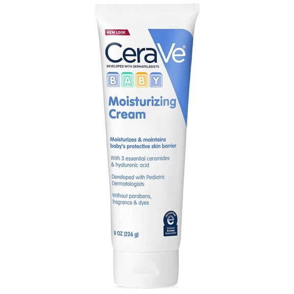 CeraVe Baby Cream | Gentle Moisturizing Cream with Ceramides | Fragrance, Paraben, Dye & Phthalates Free – 8 OZ (226g)